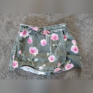 Amy Byer Pink Floral Skort Y2K Girls Size 5